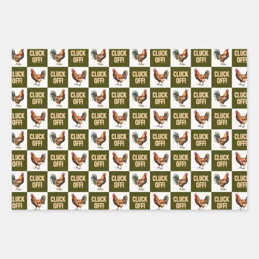 CHICKEN LOVERS SET GESCHENKPAPIER SET (Vorderseite 3)