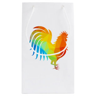 Chicken Low Poly Geschenktasche Kleine Geschenktüte