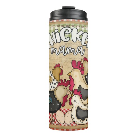 Chicken Mama Tumbler Thermosbecher (Vorderseite)