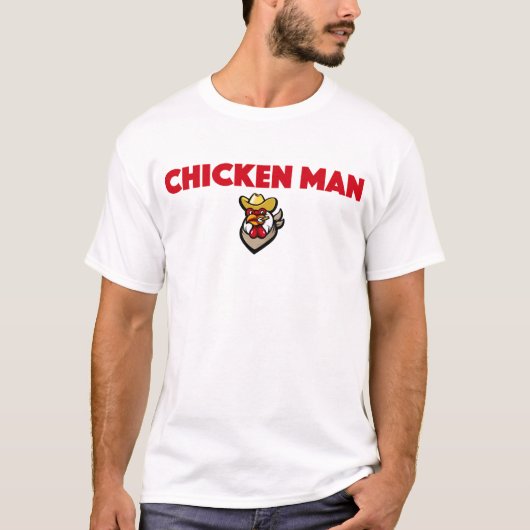 Chicken Man Funny Chicken Lover Bauer T-Shirt (Vorderseite)