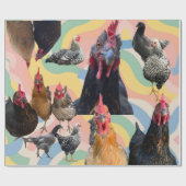 Chicken Mania All Occasion Wrapping Paper Geschenkpapier (Flach)