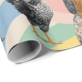 Chicken Mania All Occasion Wrapping Paper Geschenkpapier (Rolleneckpunkt)