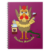 Chicken Marsala ~ Funny Chicken Notizblock (Vorderseite)