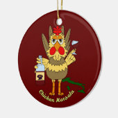 Chicken Marsala Keramik Ornament (Links)