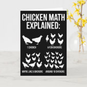 Chicken Math Explained, Chicken Owner  Karte (Gelbe Blume)