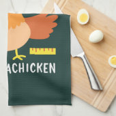 Chicken Math Gag Funny Mathemachicken Teacher Geschirrtuch (Viertel Falte)