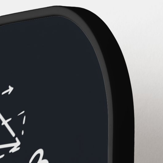 Chicken Math Gag Funny Mathemachicken Teacher Pickleball Schläger (Linke Seite)