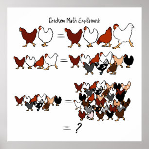 Chicken Math Poster
