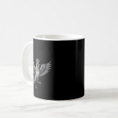 Chicken Meme Caw Funny Sayings Rooster Humor Quote Kaffeetasse (Vorderseite Links)