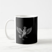 Chicken Meme Caw Funny Sayings Rooster Humor Quote Kaffeetasse (Links)