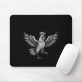 Chicken Meme Caw Funny Sayings Rooster Humor Quote Mousepad (Mit Mouse)