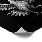 Chicken Meme Caw Funny Sayings Rooster Humor Quote Poster (Ecke)