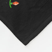 Chicken Merry Christmas Lights Santa Hat Funny Chi Fleecedecke (Ecke)