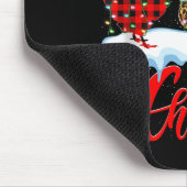 Chicken Merry Christmas Pajamas Leopard Buffalo Pl Mousepad (Ecke)