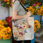 Chicken Mixed Media Art Collage Tasche