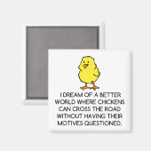 CHICKEN MOTIVES MAGNET (Vorderseite/Rückseite)