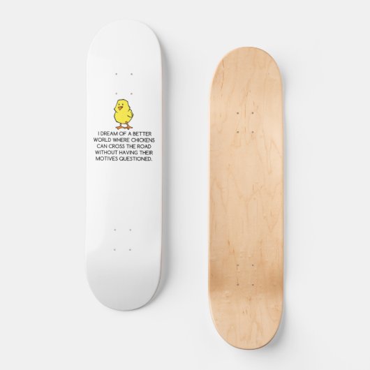 CHICKEN MOTIVES SKATEBOARD (Vorderseite)
