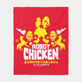 Chicken Nerd Unicorn Graphic Fleecedecke (Vorderseite)