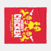 Chicken Nerd Unicorn Graphic Fleecedecke (Vorderseite (Horizontal))