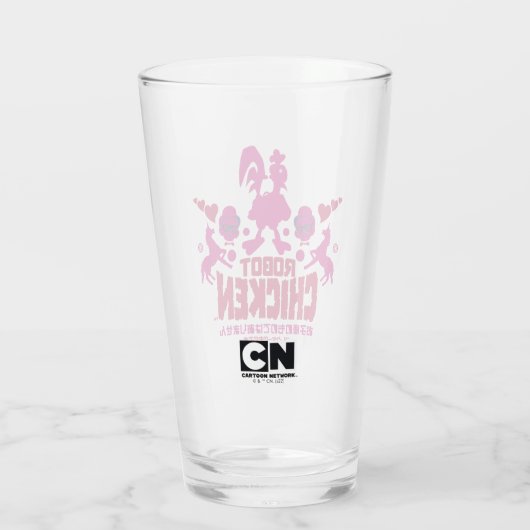 Chicken Nerd Unicorn Graphic Glas (Rückseite)