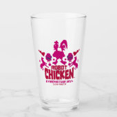 Chicken Nerd Unicorn Graphic Glas (Vorderseite)