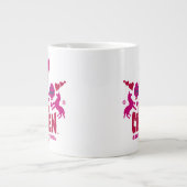 Chicken Nerd Unicorn Graphic Jumbo-Tasse (Vorderseite)
