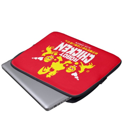 Chicken Nerd Unicorn Graphic Laptopschutzhülle (Vorne Knopf)