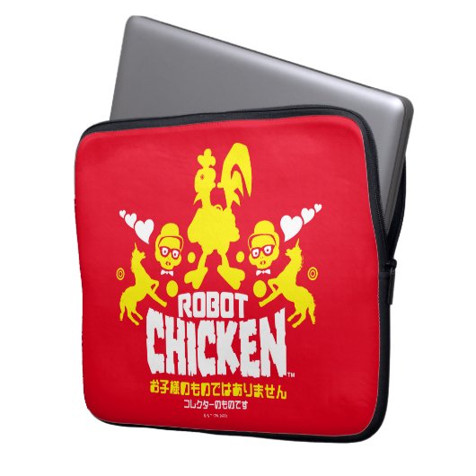 Chicken Nerd Unicorn Graphic Laptopschutzhülle (Vorderseite Links)