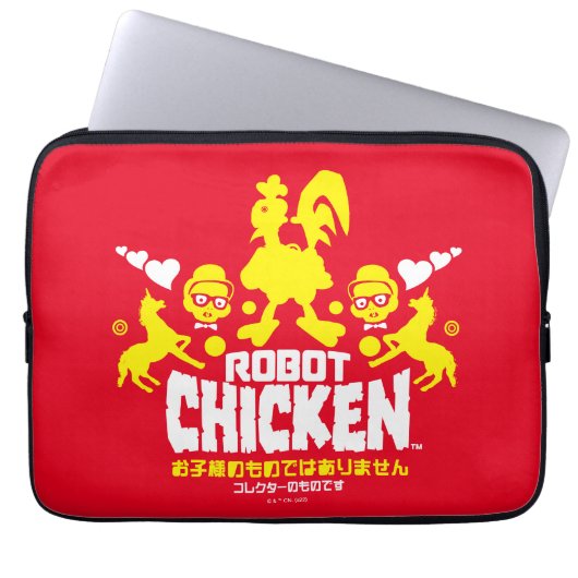 Chicken Nerd Unicorn Graphic Laptopschutzhülle (Vorderseite)
