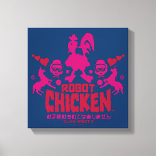 Chicken Nerd Unicorn Graphic Leinwanddruck