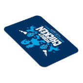 Chicken Nerd Unicorn Graphic Magnet (Rechte Seite)
