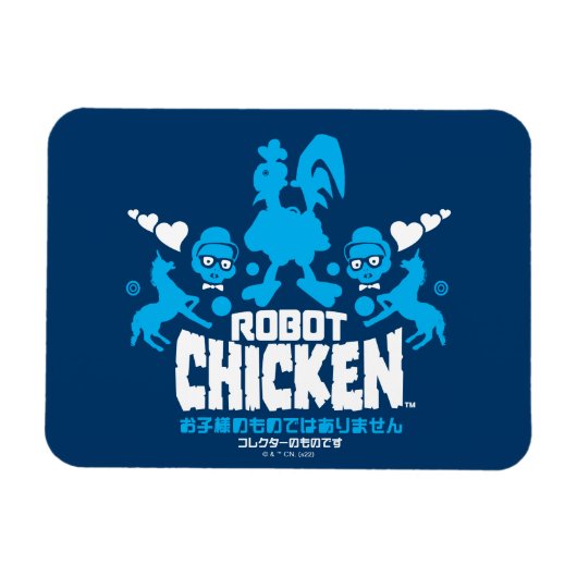 Chicken Nerd Unicorn Graphic Magnet (Horizontal)