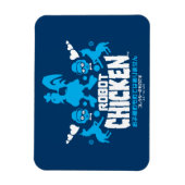 Chicken Nerd Unicorn Graphic Magnet (Vertikal)