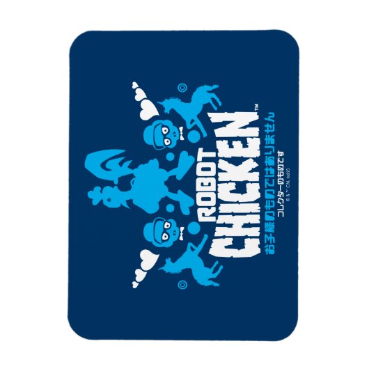 Chicken Nerd Unicorn Graphic Magnet (Vertikal)