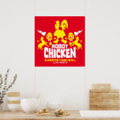 Chicken Nerd Unicorn Graphic Poster (Küche)