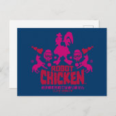 Chicken Nerd Unicorn Graphic Postkarte (Vorne/Hinten)