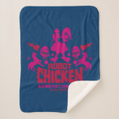Chicken Nerd Unicorn Graphic Sherpadecke (Vorderseite)
