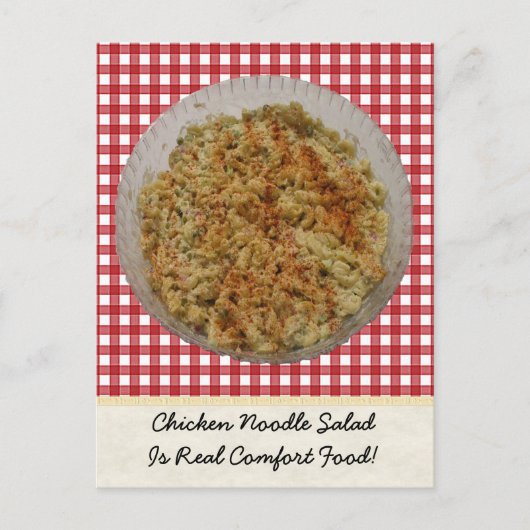 Chicken Noodle Salad Postkarte (Vorderseite)
