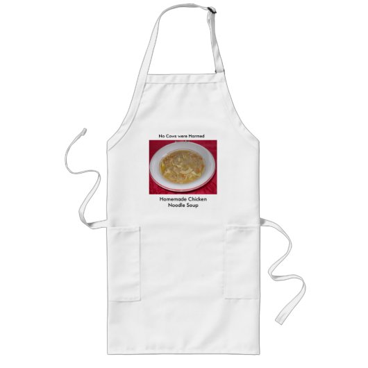 Chicken Noodle Soup Apron Lange Schürze (Vorne)