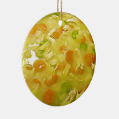 Chicken Noodle Soup Gag Geschenk Weihnachten Keramik Ornament (Rechts)