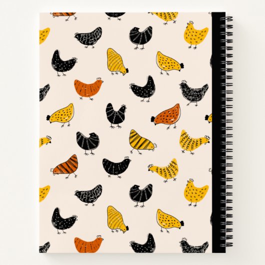 Chicken-Notebook-Spirale Notizblock (Rückseite)