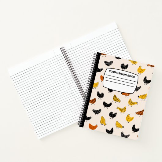 Chicken-Notebook-Spirale Notizblock (Innenseite)