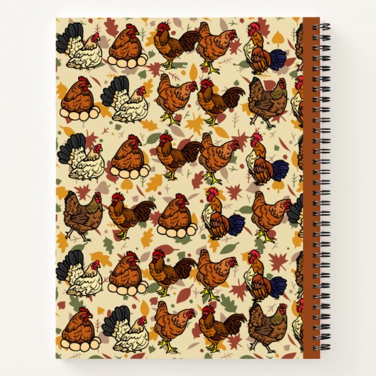 Chicken-Notebook-Spirale Notizblock (Rückseite)