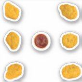 Chicken Nugget 6 Pack mit Ketchup Aufkleber (Vorderseite)