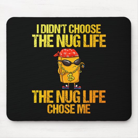 Chicken Nugget Art For Men Women Kids Chicken Nugg Mousepad (Vorne)