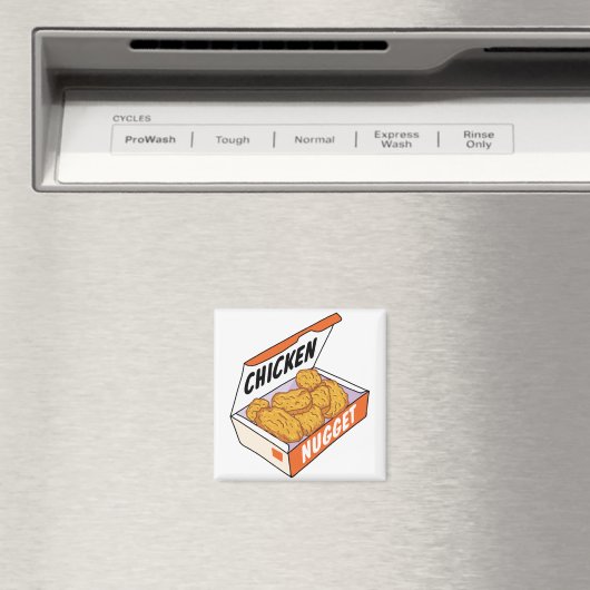 Chicken-Nugget-Box Magnet (In Situ (Geschirrspüler))
