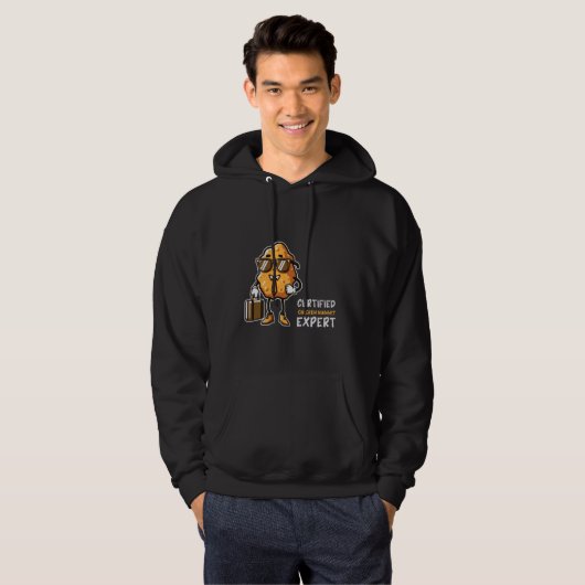 Chicken Nugget Expert Funny Fast Food Chicken Nugg Hoodie (Vorne ganz)