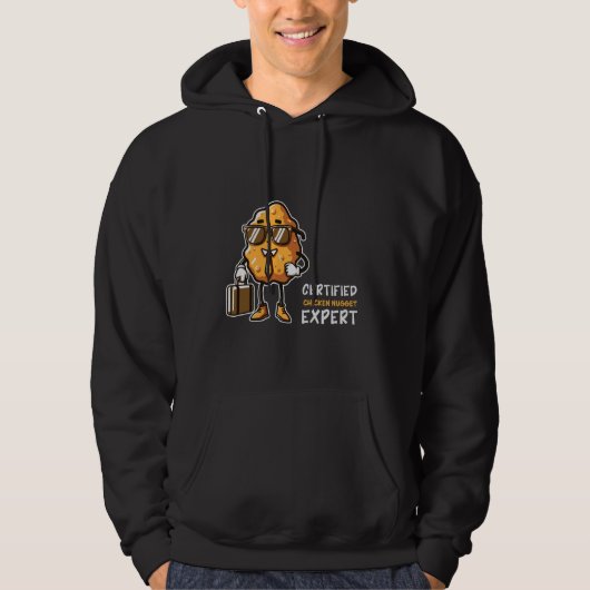 Chicken Nugget Expert Funny Fast Food Chicken Nugg Hoodie (Vorderseite)