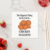 Chicken Nugget Fast Food Chicken Nugget Party Serviette (Beispiel)
