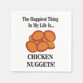 Chicken Nugget Fast Food Chicken Nugget Party Serviette (Vorderseite)